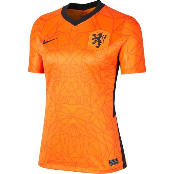 Camiseta Países Bajos Replica Primera Ropa Mujer 2020 Naranja